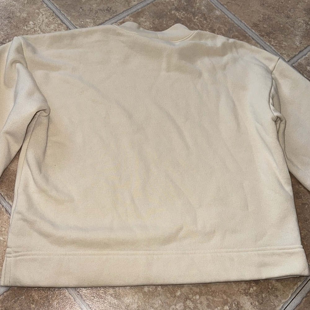 OLD NAVY KIDS/GIRLS LRG 10/12 Cream Sweatshirt with Red Heart Long Sleeve - Picture 10 of 10